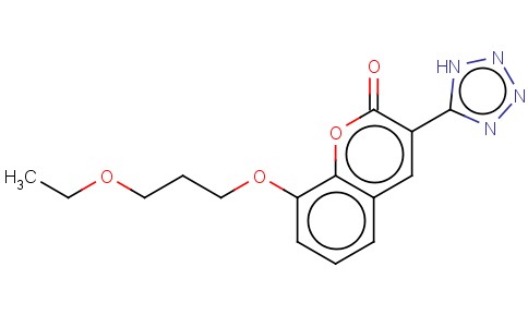2H-1-BENZOPYRAN-2-ONE, 8-(3-ETHOXYPROPOXY)-3-(1H-TETRAZOL-5-YL)-